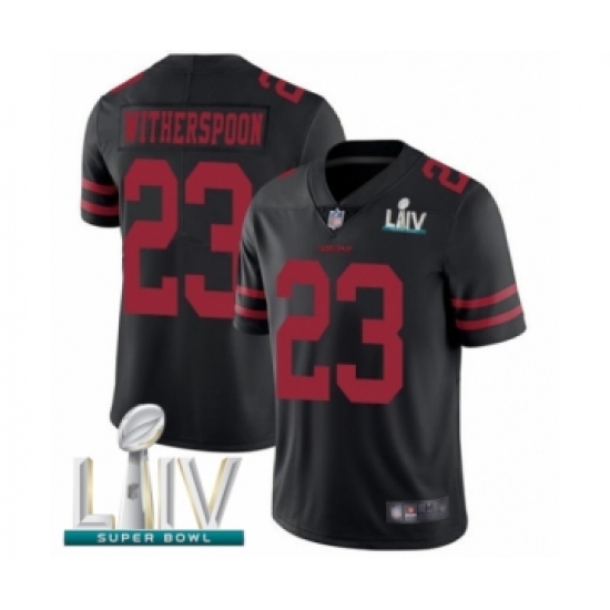 Men's San Francisco 49ers #23 Ahkello Witherspoon Black Alternate Vapor Untouchable Limited Player Super Bowl LIV Bound Football Jersey - Ujersey