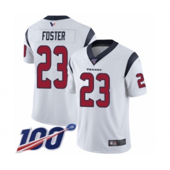 Men's Houston Texans #23 Arian Foster White Vapor Untouchable Limited Player 100th Season Football Jersey - Ujersey