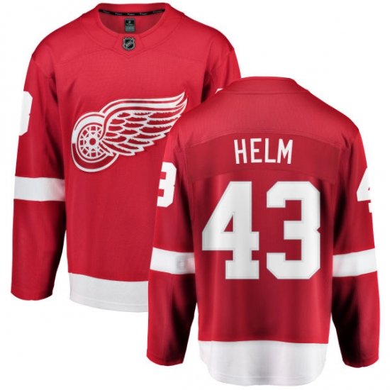 Men's Detroit Red Wings #43 Darren Helm Fanatics Branded Red Home Breakaway NHL Jersey - Ujersey
