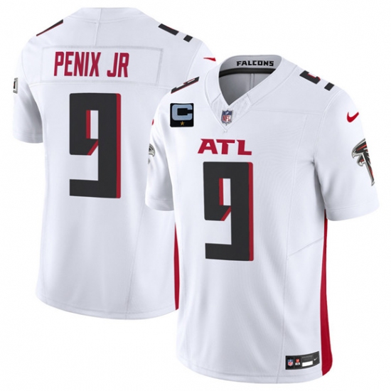 Men's Atlanta Falcons #9 Michael Penix Jr White 2025 F.U.S.E. With 1-Star C Vapor Untouchable Limited Football Stitched Jersey - Ujersey