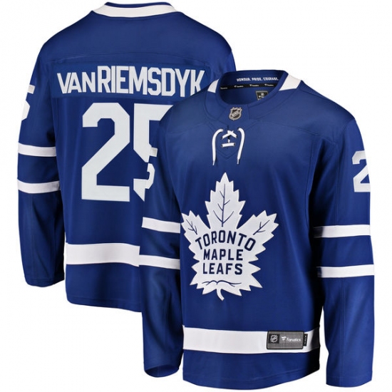 Youth Toronto Maple Leafs #25 James Van Riemsdyk Fanatics Branded Royal Blue Home Breakaway NHL Jersey - Ujersey