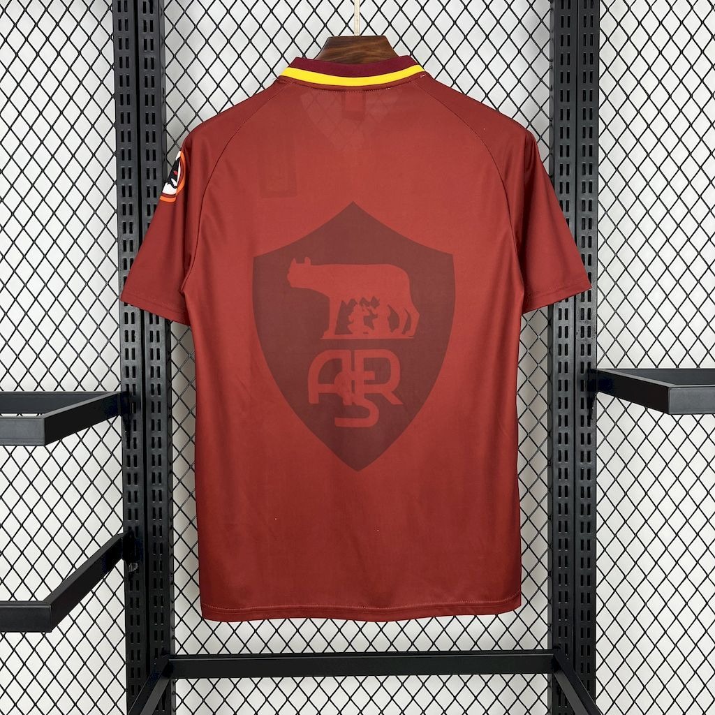 Roma Retro Soccer Jersey Home Custom Shirt 1997/98 - Ujersey Shop