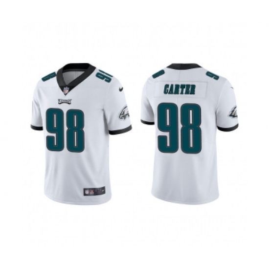 Men's Nike Philadelphia Eagles #98 Jalen Carter White Vapor Untouchable Limited Stitched Jersey - Ujersey