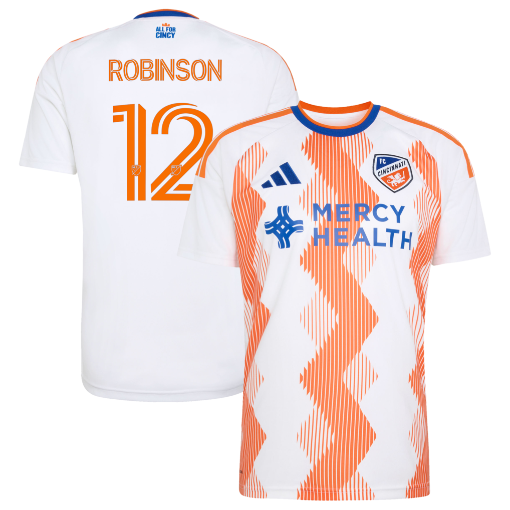 Men's FC Cincinnati Miles Robinson adidas White 2026 The Seven Hills Kit Replica Jersey - Ujersey