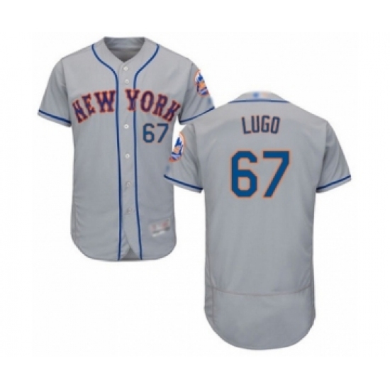 Men's New York Mets #67 Seth Lugo Grey Road Flex Base Authentic Collection Baseball Player Jersey - Ujersey