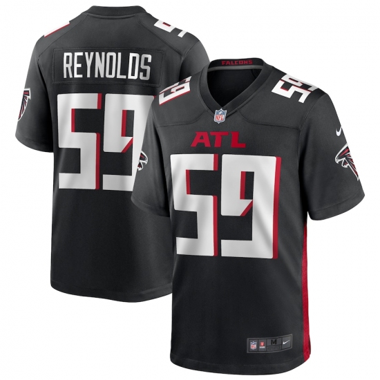 Men's Atlanta Falcons #59 LaRoy Reynolds Nike Black Game Player Jersey - Ujersey