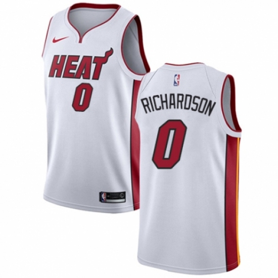 Men's Nike Miami Heat #0 Josh Richardson Swingman NBA Jersey - Association Edition - Ujersey