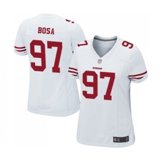 Women's San Francisco 49ers #97 Nick Bosa Game White Football Jersey - Ujersey