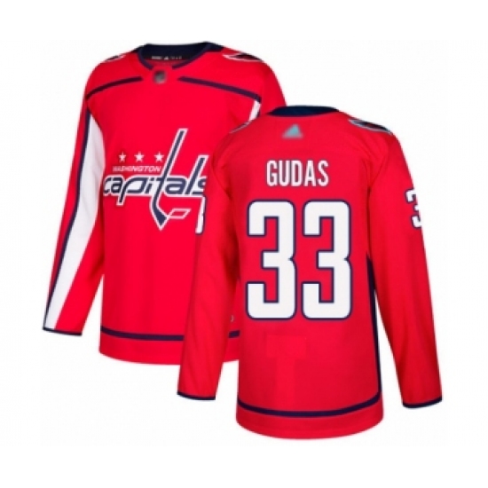 Youth Washington Capitals #33 Radko Gudas Authentic Red Home Hockey Jersey - Ujersey