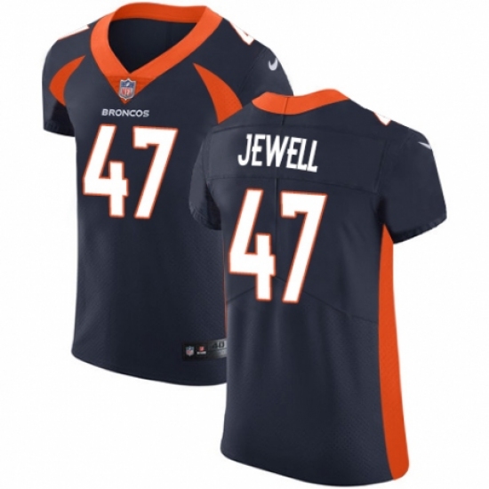 Men's Nike Denver Broncos #47 Josey Jewell Navy Blue Alternate Vapor Untouchable Elite Player NFL Jersey - Ujersey