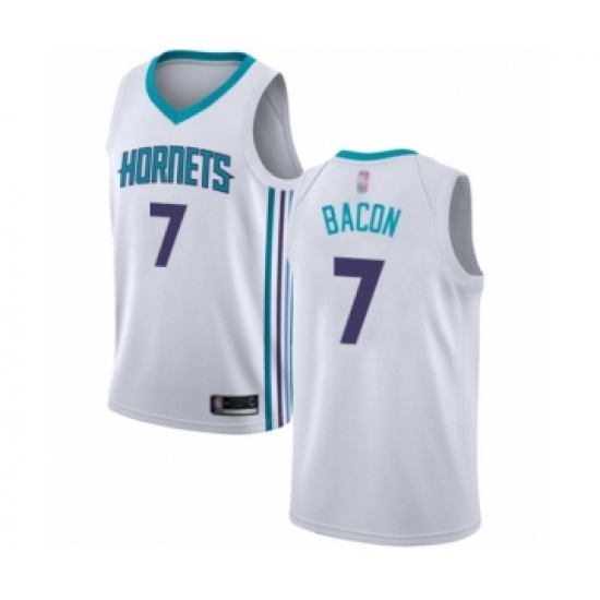 Women's Jordan Charlotte Hornets #7 Dwayne Bacon Authentic White Basketball Jersey - Association Edition - Ujersey