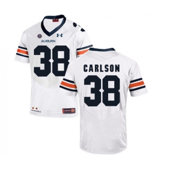 Auburn Tigers 38 Daniel Carlson White College Football Jersey - Ujersey