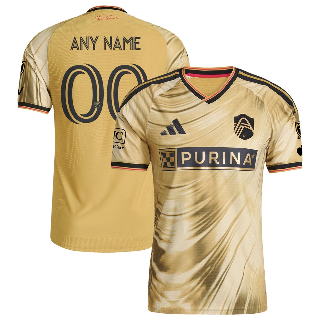 Men's St. Louis CITY SC adidas Yellow 2026 The Tina Turner Kit On-Field Authentic Patch Custom Jersey - Ujersey