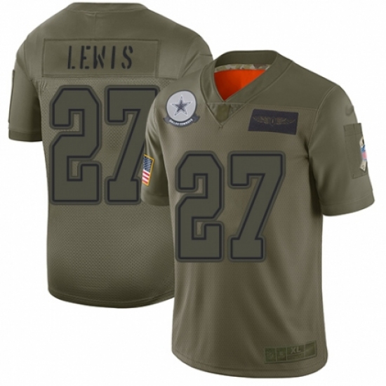 Men's Dallas Cowboys #27 Jourdan Lewis Limited Camo 2019 Salute to Service Football Jersey - Ujersey