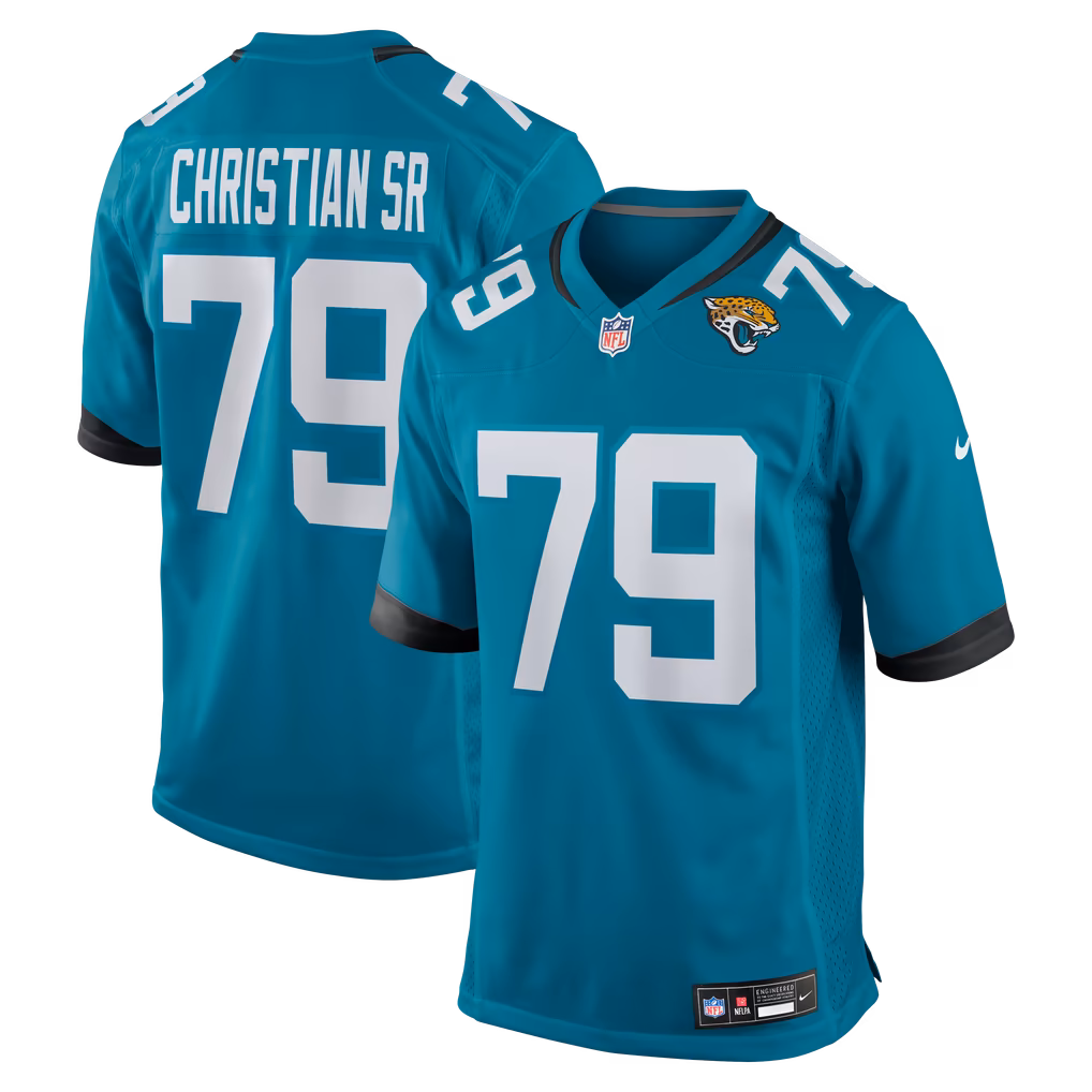 Men's Jacksonville Jaguars Geron Christian Sr. Nike Teal Team Game Jersey