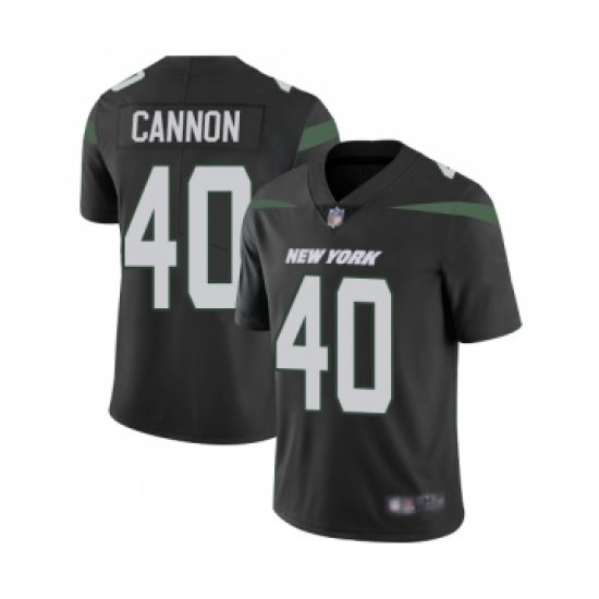 Youth New York Jets #40 Trenton Cannon Black Alternate Vapor Untouchable Limited Player Football Jersey - Ujersey