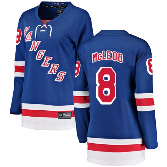 Women's New York Rangers #8 Cody McLeod Fanatics Branded Royal Blue Home Breakaway NHL Jersey - Ujersey