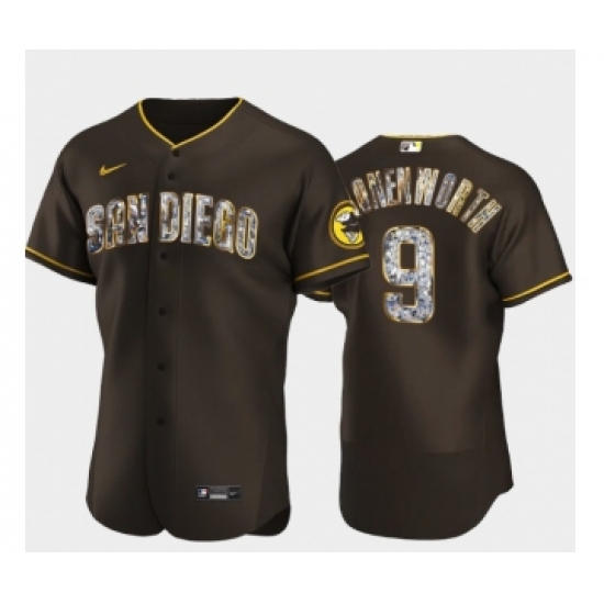 Men's San Diego Padres #9 Jake Cronenworth Diamond Edition Brown Jersey - Ujersey
