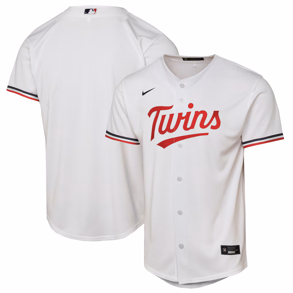 Youth Minnesota Twins  Nike White Home Replica Jersey - Ujersey