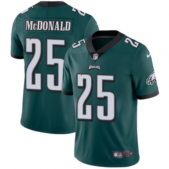 Men's Nike Philadelphia Eagles #25 Tommy McDonald Midnight Green Team Color Vapor Untouchable Limited Player NFL Jersey - Ujersey