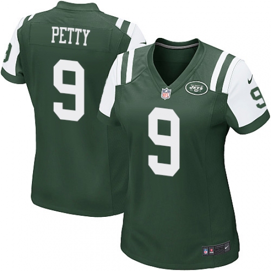 Women's Nike New York Jets #9 Bryce Petty Game Green Team Color NFL Jersey - Ujersey