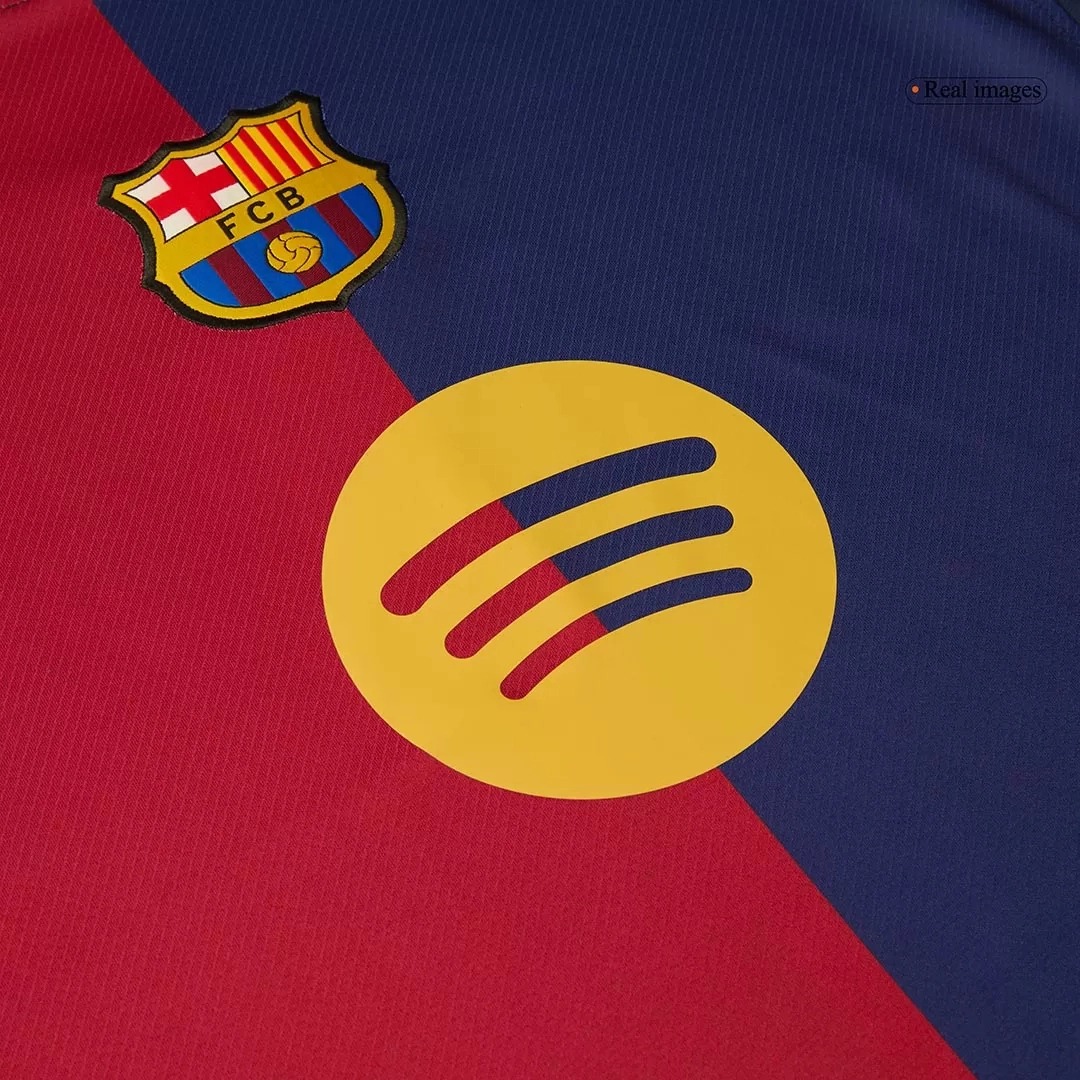 Barcelona Home Soccer Jersey 2024/25 - Spotify Logo Without Text - U-jersey