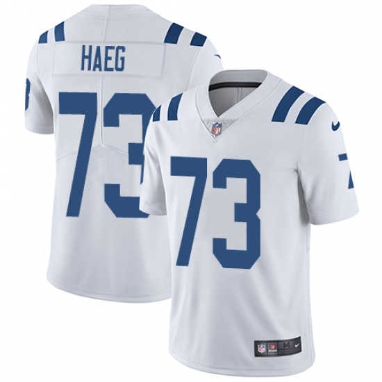Men's Nike Indianapolis Colts #73 Joe Haeg White Vapor Untouchable Limited Player NFL Jersey - Ujersey