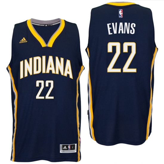 Indiana Pacers #22 Jeremy Evans 2016 Road Navy New Swingman Jersey - Ujersey