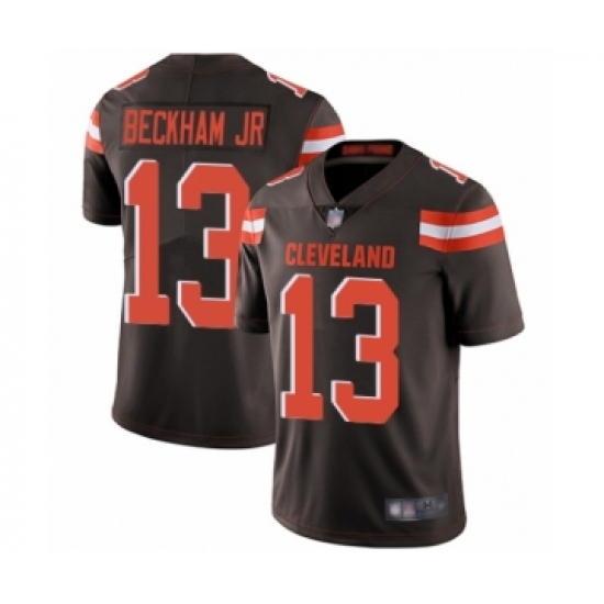 Men's Odell Beckham Jr. Limited Brown Nike Jersey NFL Cleveland Browns #13 Home Vapor Untouchable - Ujersey
