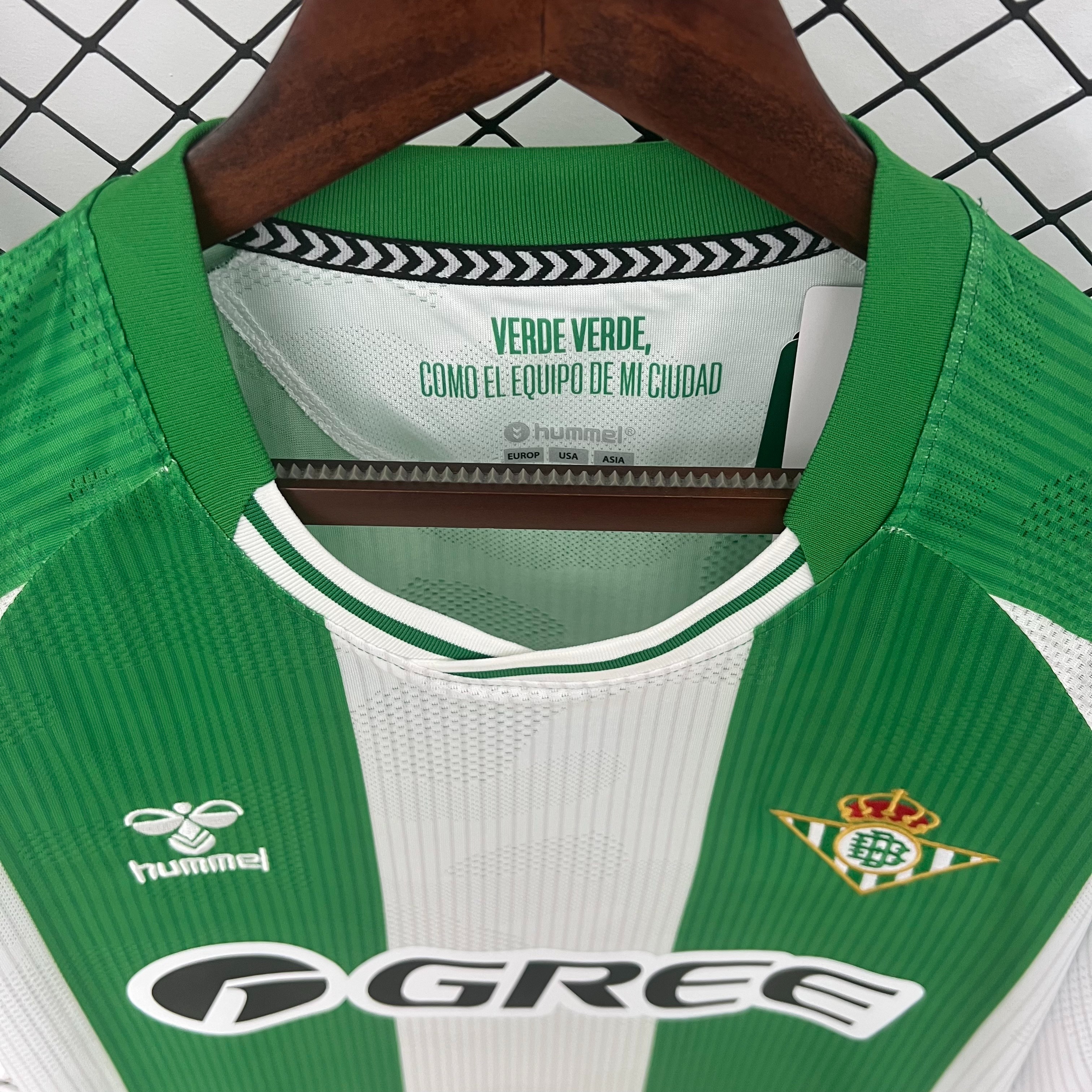 Real Betis Home Custom Soccer Jersey 2025/26