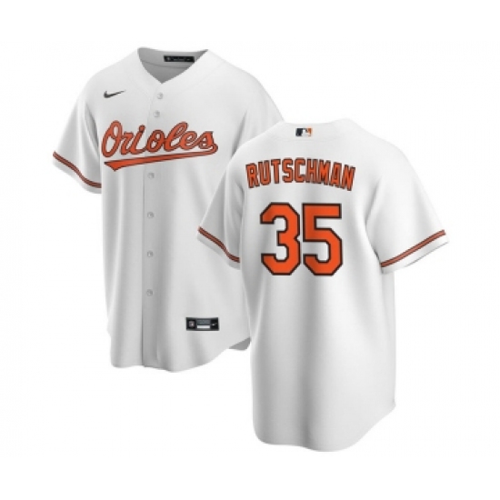 Men's Baltimore Orioles #35 Adley Rutschman White Cool Base Stitched Jersey - Ujersey