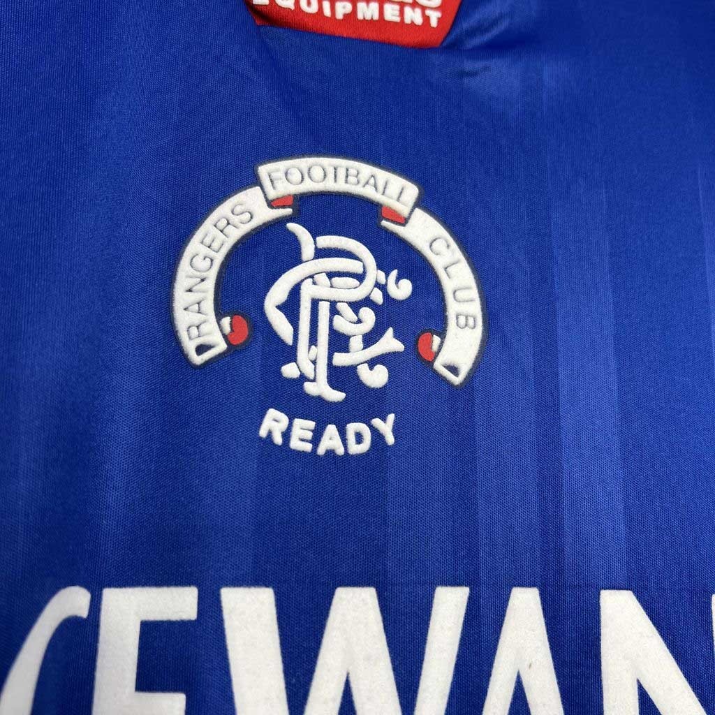 Rangers FC Retro Soccer Jersey Home Custom Shirt 1992-94 - ujerseystore