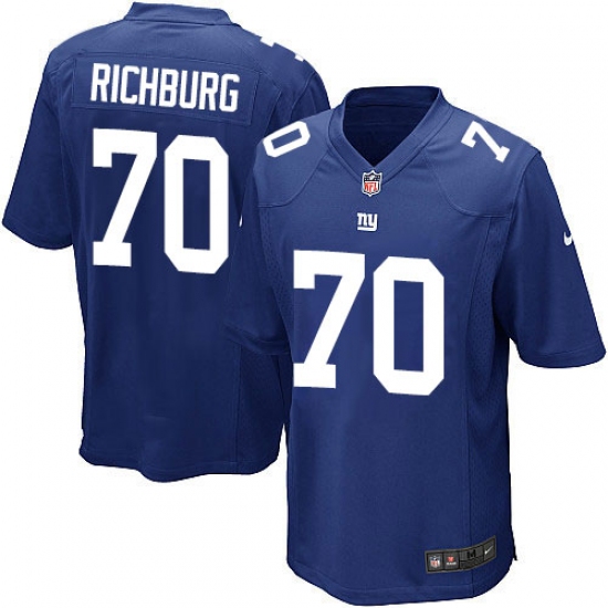 Men's Nike New York Giants #70 Weston Richburg Game Royal Blue Team Color NFL Jersey - Ujersey