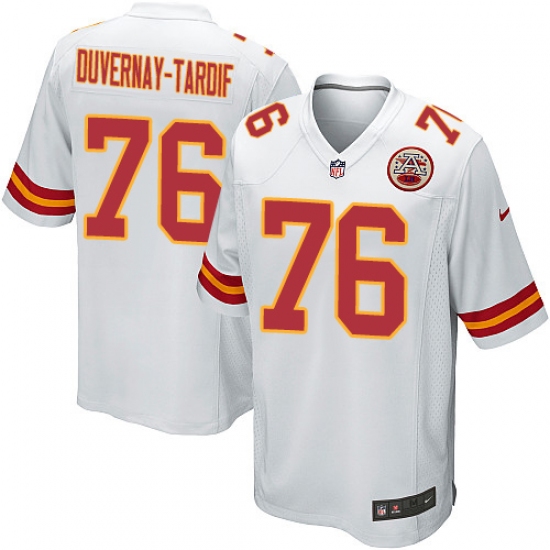 Men's Nike Kansas City Chiefs #76 Laurent Duvernay-Tardif Game White NFL Jersey - Ujersey