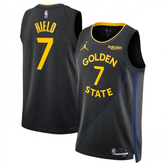 Men's Golden State Warriors #7 Buddy Hield Black 2024-25 Statement Edition Stitched Basketball Jersey - Ujersey