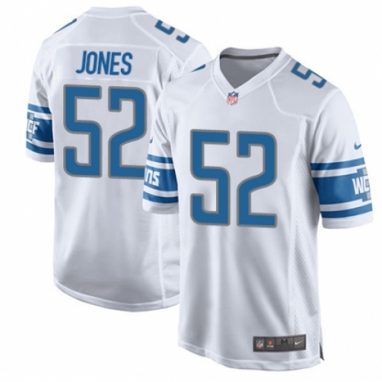 Men's Nike Detroit Lions #52 Christian Jones Game White NFL Jersey - Ujersey