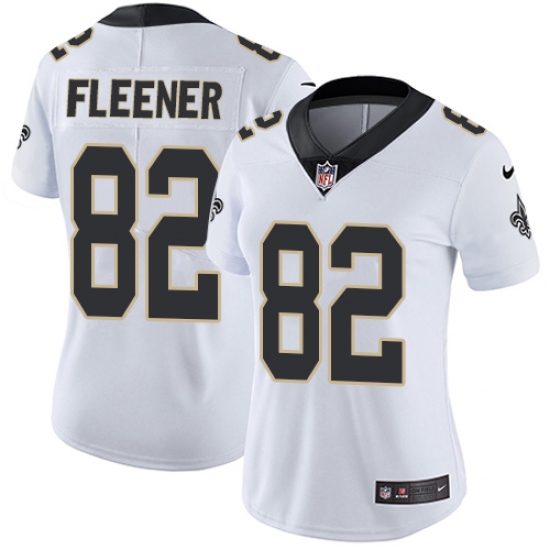 Women's Nike New Orleans Saints #82 Coby Fleener Elite White NFL Jersey - Ujersey