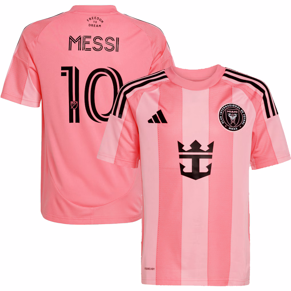 Youth Inter Miami CF Lionel Messi adidas Light Pink 2025 Euforia Replica Player Jersey - ujerseystore