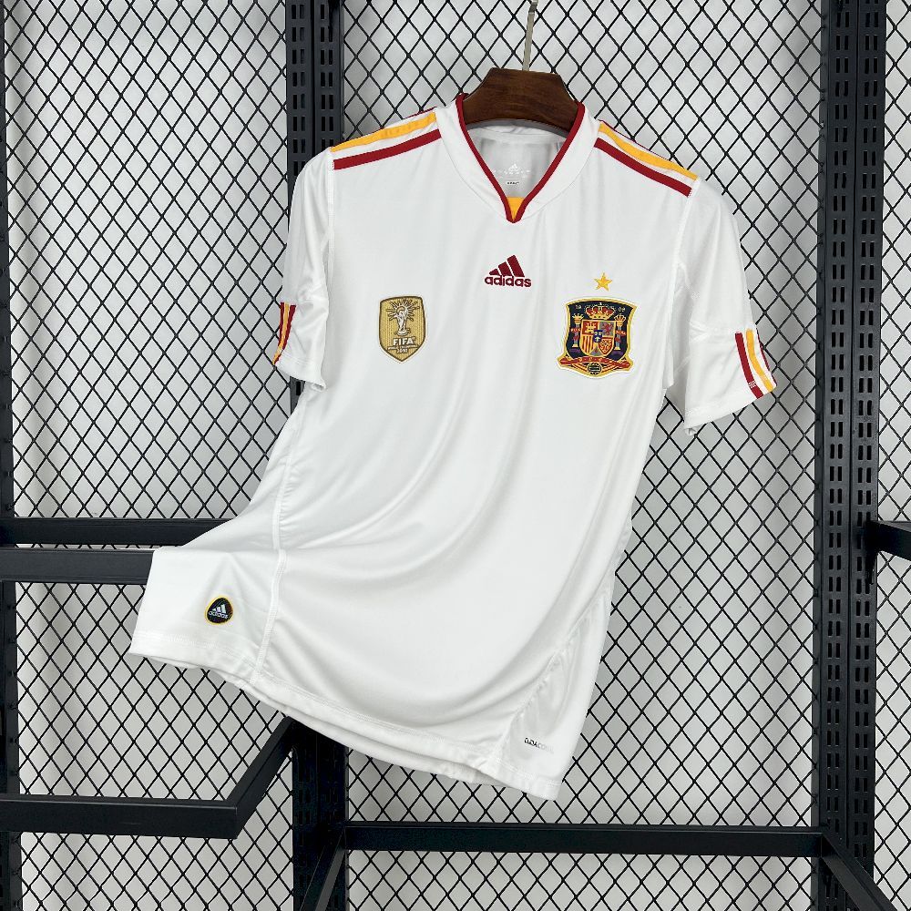 Spain Retro Soccer Jersey Away Custom Shirt 2000 - ujerseystore