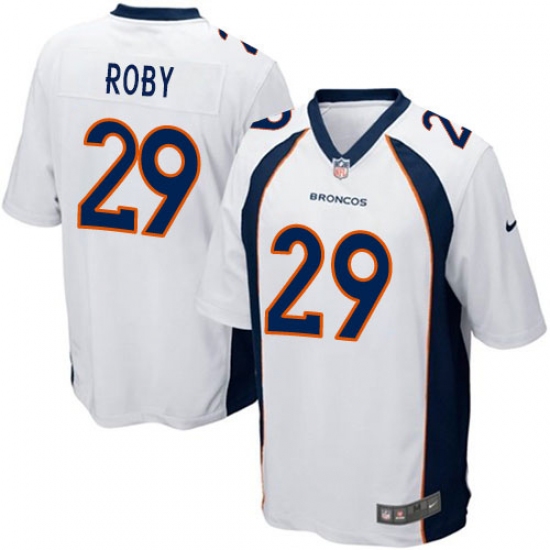 Men's Nike Denver Broncos #29 Bradley Roby Game White NFL Jersey - Ujersey