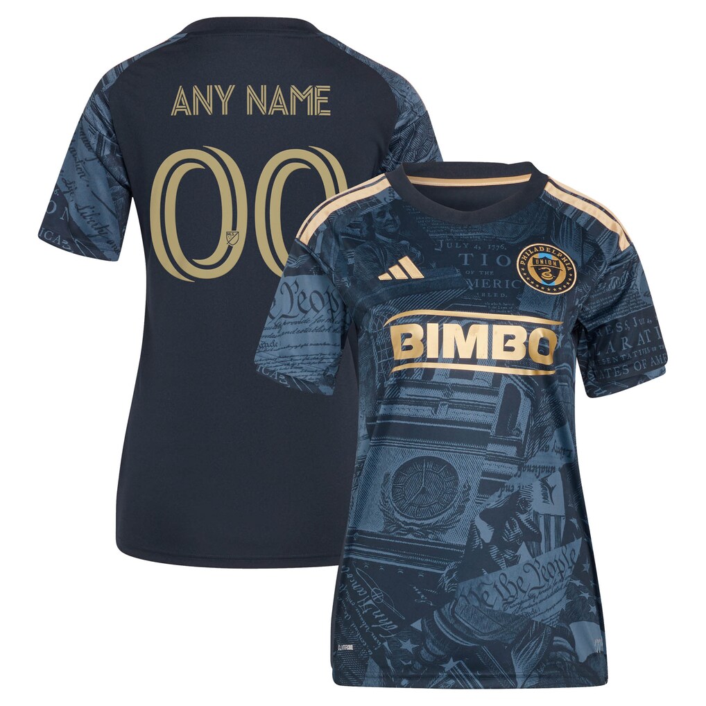 Women's Philadelphia Union adidas Navy 2026 1776 Kit Replica Custom Jersey - Ujersey