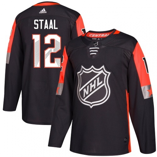 Youth Adidas Minnesota Wild #12 Eric Staal Authentic Black 2018 All-Star Central Division NHL Jersey - Ujersey
