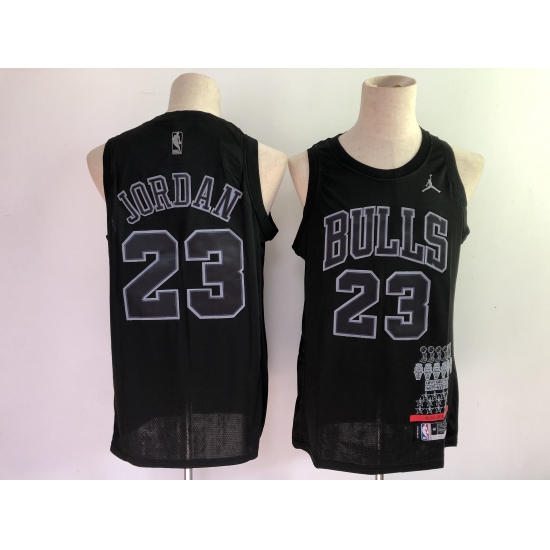Men's Chicago Bulls #23 Michael Jordan Nike Black Swingman Player Jersey - Ujersey