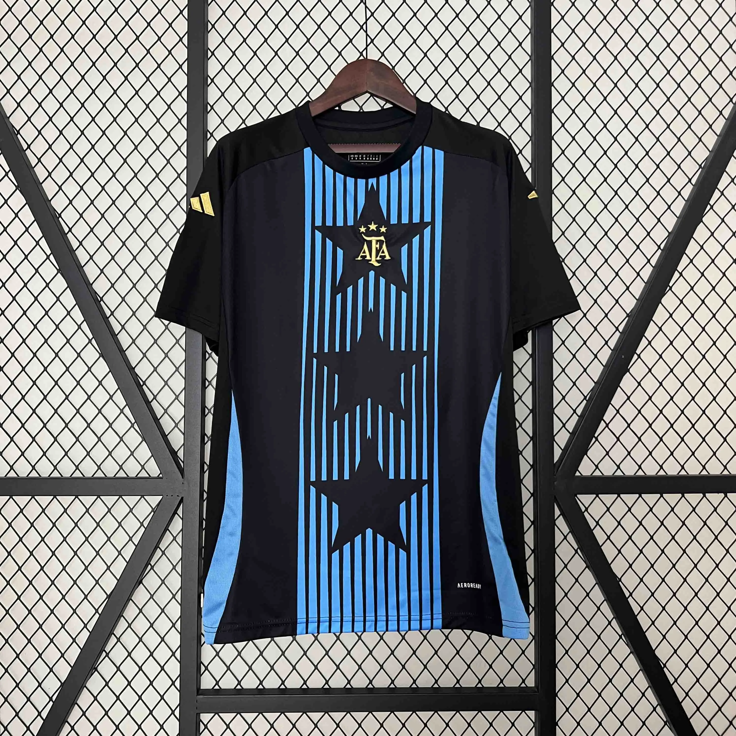 Argentina Soccer Jersey Pre-Match Custom Shirt Copa America 2024 - ujerseystore