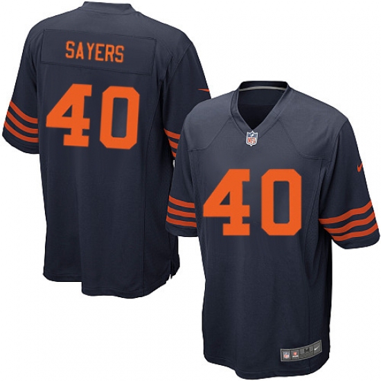 Men's Nike Chicago Bears #40 Gale Sayers Game Navy Blue Alternate NFL Jersey - Ujersey