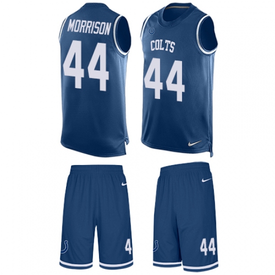 Men's Nike Indianapolis Colts #44 Antonio Morrison Limited Royal Blue Tank Top Suit NFL Jersey - Ujersey