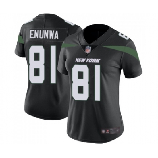 Women's New York Jets #81 Quincy Enunwa Black Alternate Vapor Untouchable Limited Player Football Jersey - Ujersey