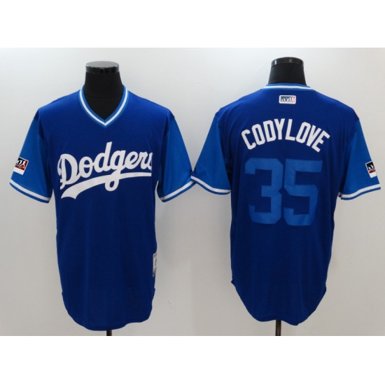 Men's Los Angeles Dodgers #35 Cody Bellinger Royal Codylove Royal Players Weekend Team Jersey - Ujersey