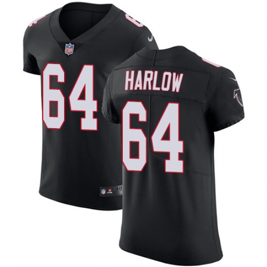 Men's Nike Atlanta Falcons #64 Sean Harlow Black Alternate Vapor Untouchable Elite Player NFL Jersey - Ujersey