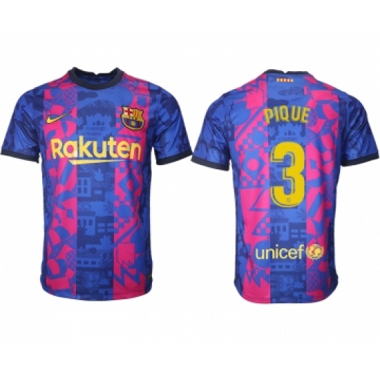 Men 2021-2022 Club Barcelona blue training suit aaa version 3 Soccer Jersey